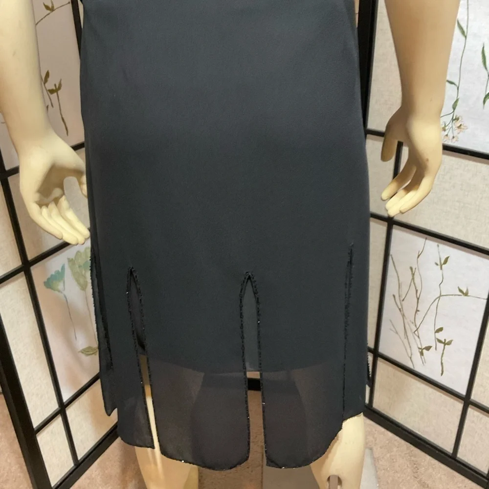 Adrianna Papell Evening Essentials Bead Trimmed Skirt Size 12